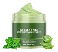 Underarm Scrub with Tea Tree & Mint, Nourishing Body Scrub for Armpit, Eliminate odor from Armpit, Exfoliating Body Cream for Removing Dead Skin, Moisturize & Smooth Skin, 100g