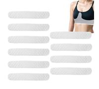Underarm Sweat Pads - 10pcs Set 44x8.3cm | Reusable Cotton Sweat Liners | Absorbent Under Bra Inserts | Moisture Wicking Odour Control Skinfold Protectors for Women Men for Hot Weather