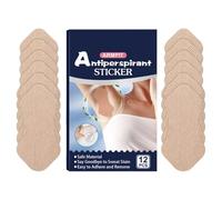 Underarm Sweat Pads, 12 Pieces Sweat Absorbing Patch, Anti Sweating Pads, Non Visible Armpit Sweat Patches, Breathable Underarm Sweat Patches for Armpit Protection