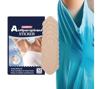 Underarm Sweat Pads | 12 Sweat-Absorbing Patch Anti Sweating Pads | Armpits Antiperspirant Sticker | Non Visible Armpit Dampness Patches, Breathable Underarm Patches for Armpit Protection
