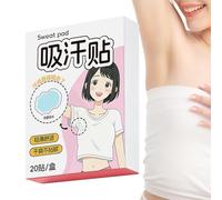 Underarm Sweat Pads for Women 20 Pieces Ultra Thin Breathable Self Adhesive