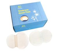 Underarm Sweat Pads for Women | 40-Piece Invisible Breathable Self-Adhesive | Invisible Armpit Sweat Pads | for Travel Hot Weather Dating Wedding Dress Shirt Clothing Suits