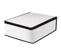 Underbed Storage Bags, White With Zipper for Sweaters, Blankets, Quilts, Clothes, Bedding - PEVA Closet Comforter Organizer With Handles, Small