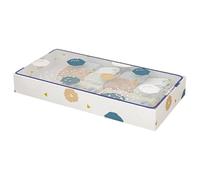 Underbed Storage Containers | Under Bed Storage Box - Clear Stackable Organizers Large for Comforter Home Moving Room Cabinet College Laundry Dorm
