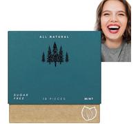 Underbrush Remineralizing Chewing Gum,Mastic Mints Teeth Cleaning G/um,Portable Teeth Cleaning Gu/m,All Natural Freshen Breath Remineralizing Gu/m,Long Lasting Chewing G/um(Mint Flavor)