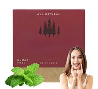 Underbrush Remineralizing Chewing Gum,Mastic Mints Teeth Cleaning Gum,Organic Remineralizing G/um,Long Lasting Chewi/ng G/um for Teeth,Mint Chewi/ng Gu/m,All Natural Freshen Breath Gu/m