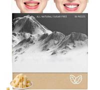 Underbrush Remineralizing Chewing Gum,Mastic Mints Teeth Cleaning Gum,Portable Teeth Cleaning G/um,All Natural Freshen Breath Remineralizing Gu/m,Long Lasting Chewing(Snow Mountain)