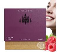 Underbrush Remineralizing Chewing Gum,Organic Portable Teeth Cleaning Gum,Sugar Free Chewing Gu/m,Natural Chew/ing Gum Whitening for Fresh Breath,Bad Breath Relief and Oral Health,Portable#Raspberries