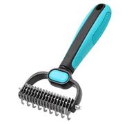 Undercoat Curry Comb for Dogs | Double Sided Dematting Brush and Grooming Comb | Tool for Removing Loose in Dogs | For the Removal of Loose Hair on Long Haired and Short Haired Hair