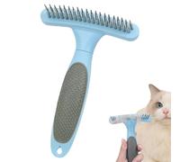 Undercoat Rake for Dogs, 11.1 x 16.4 x 4.3 cm Undercoat Rake | Grooming Brush for Massaging Hair Loss | Dematting Comb for Dogs, Dog Hair Brush, Massage Effect & Hair Protection