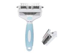 Undercoat rake for dogs, tool against tangles for long , multifunctional grooming for dogs, puppies, kittens for hair removal at home and on the go