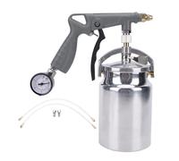 Undercoating Spray Gun Kit Quick Release Large Opening Tank Under Coating Gun with Straight Spray Hose Pressure Gage for Rusting Prevention