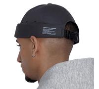 UNDERCONTROL Brimless Sailor Fisherman Leon Hat Rolled Cuff Harbour No Visor Miki Skull Docker Beanie Trawler Tactical Ring Cap for Men & Women (Charcoal)