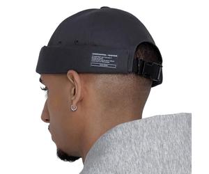 UNDERCONTROL Brimless Sailor Fisherman Leon Hat Rolled Cuff Harbour No Visor Miki Skull Docker Beanie Trawler Tactical Ring Cap for Men & Women (Charcoal)