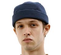 UNDERCONTROL Brimless Trawler Leon Harbour Camp Rolled Cuff Miki Cap Unisex Sailor Skull Outdoor Hat Fisherman Tactical Buckle No Visor Docker Beanie for Men & Women Korea (Blue)