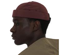 UNDERCONTROL Colorful Brimless Sailor Fisherman Leon Nylon Water Repellent Supplex UPF 40 Hat Summer Rolled Cuff No Visor Skull Docker Tactical Buckle Beanie Cap (Brick RED)