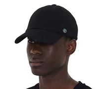 UNDERCONTROL Extra Large Oversized High Crown Ball Cap for XXL Big Head Hand Stitched Steel Label Relaxed Adjustable Closure Unisex Plus Size XL Cotton Dad Cap Korean (Black)