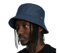 UNDERCONTROL Extra Large Oversized XXL Mega Bucket Hat for Big Head Hand Stitched Steel Label Non Fade Denim Unisex Plus Size Korean UV Protect Sun Hat (Denim Blue)