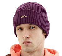 UNDERCONTROL Winter Fisherman Trawler Rib Beanie Free Men Women Unisex Stylish Breathable Plain Skull Hat Stretchy Watch Rolled Cuff Cap (Rib Loose Purple)