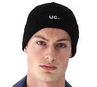 UNDERCONTROL Winter Fisherman Trawler Rib Beanie Free Men Women Unisex Stylish Breathable Plain Skull Hat Stretchy Watch Rolled Cuff Cap (Rib Loose Black)
