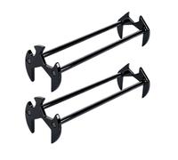 Undercounter Faucet Nut Wrench, Manganese Steel Double-Head Maintenance Tool, Access Design for Drain Basin Nut Remover Undercounter Plumbing Service Wrench Faucet Mounting Aid Drain, Black model A