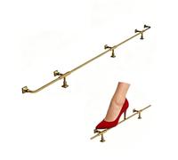 Undercounter Mount Gold Bar Foot Rail Kit, Stainless Steel Footrest Railing for Barstools, Load-Bearing Capacity of Up to 150 Kg, for Home Bar Company(Gold,2m/6.56ft)