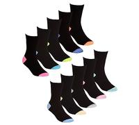 Undercover 10 Pairs Girls Marl H&T Socks 43B691 Pastel & Bright Mix 6-8.5
