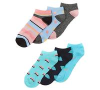 Undercover 12 Pairs Kids Bamboo Trainer Socks 43B779 Geo Print 4-5.5