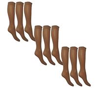 Undercover 15 Denier Sheer Knee Highs Honey 9 Pairs (3 Packs)