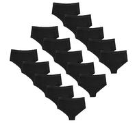 Undercover 15 Pairs (3 Packs) Girls Plain Shorts BR272 Black 9-10 Years