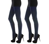 Undercover 2 Pack Ladies 300 Denier Appearance Thermal Tights Navy Medium