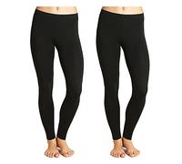 Undercover 2 Pack Ladies Heatguard 140 Denier SK134A Thermal Leggings Black Large