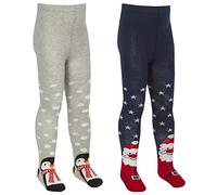 Undercover 2 Pairs Girls Christmas Tights 46B517 1x Each 7-8 Years