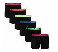 Undercover 6 pairs Classic Sports Boxers Neon Band Medium