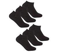 Undercover 6 Pairs Ladies Bamboo Trainer Socks 41B681 Black