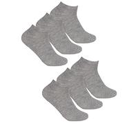 Undercover 6 Pairs Ladies Bamboo Trainer Socks 41B683 Grey