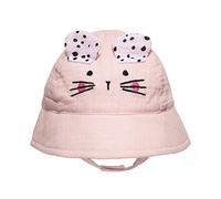 Undercover Baby Girls Embroidered Bucket Hat with Velcro Strap