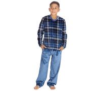 Undercover Boys Fleece Lounge Set 15C722 Denim Check/Navy 9-10 Years