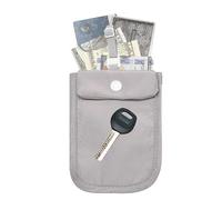 Undercover Bra Holder - Secret Travel Bag, Storage with Adjustable Elastic Strap | Discreet Lightweight Nylon Money and Passport Holder - Multi-Function Hidden Wallet with Di, Grey, Consulte la