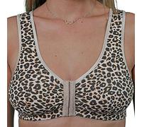 Undercover Cotton Front Fastening Bra CB222 Leopard Print 40
