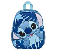 Undercover - Disney Stitch 3D Backpack - Children's Backpack with Stitch Motif - Adjustable Shoulder Straps - with Side Mesh Pockets - from 4 Years, turquoise, 33 x 27 x 10 cm