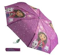 Undercover - Foldable Umbrella - Pocket Umbrella with Protective Cover - 94 cm Diameter - Lightweight and Ideal for Children's Hands, Gabby's Dollhouse
