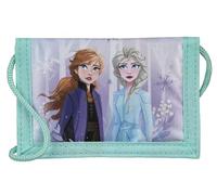 Undercover Frozen Wallet and Neck Pouch with Velcro Closure and Zip, Wallet Cord, Note Compartment and Coin Compartment for Children, Boys and Girls, 9 x 13 x 5 cm, blue, keins, Classic