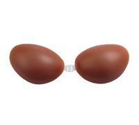 Undercover Glamour Invisible Gel Bra, A to F Cup, Adhesive Silicone Stick on Bra (UK, Cup & Band, B, Tan)
