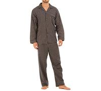 Undercover Haigman Brushed 100% Cotton Pyjamas 7493 Navy/Beige Check 2XL