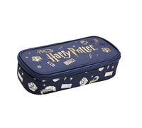 Undercover Harry Potter Pencil Case Navy Blue Gold 22.5 x 12 x 7 cm School Office Pencil Case