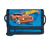 Undercover Hot Wheels Wallet and Neck Pouch with Velcro Closure and Zip Closure Wallet Cord Strap Note Compartment and Coin Compartment for Children Boys and Girls 8 x 13 x 5 cm, blue, Classic