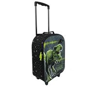 Undercover - Jurassic World Children's Trolley - Spacious Main Compartment - Ideal Travel Companion - Adjustable and Fixable Telescopic Pole, Green, Children's Trolley