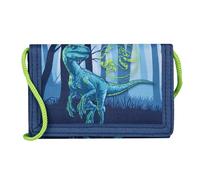 Undercover Jurassic World Children's Wallet with Dinosaur Motif, Blue Green, 9 x 2 x 13 cm, Wallet for Boys and Girls