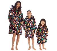 Undercover Kids Christmas Print Oversized Hoodie 18C1068 Navy 7-13 Years